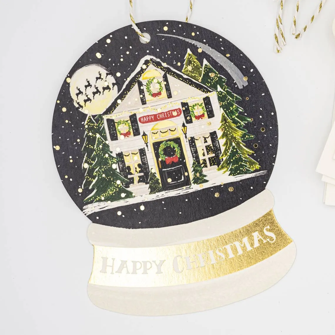 Happy Christmas House Snowglobe Cards