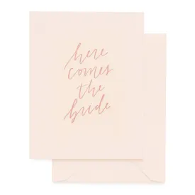 Here Comes The Bride Card