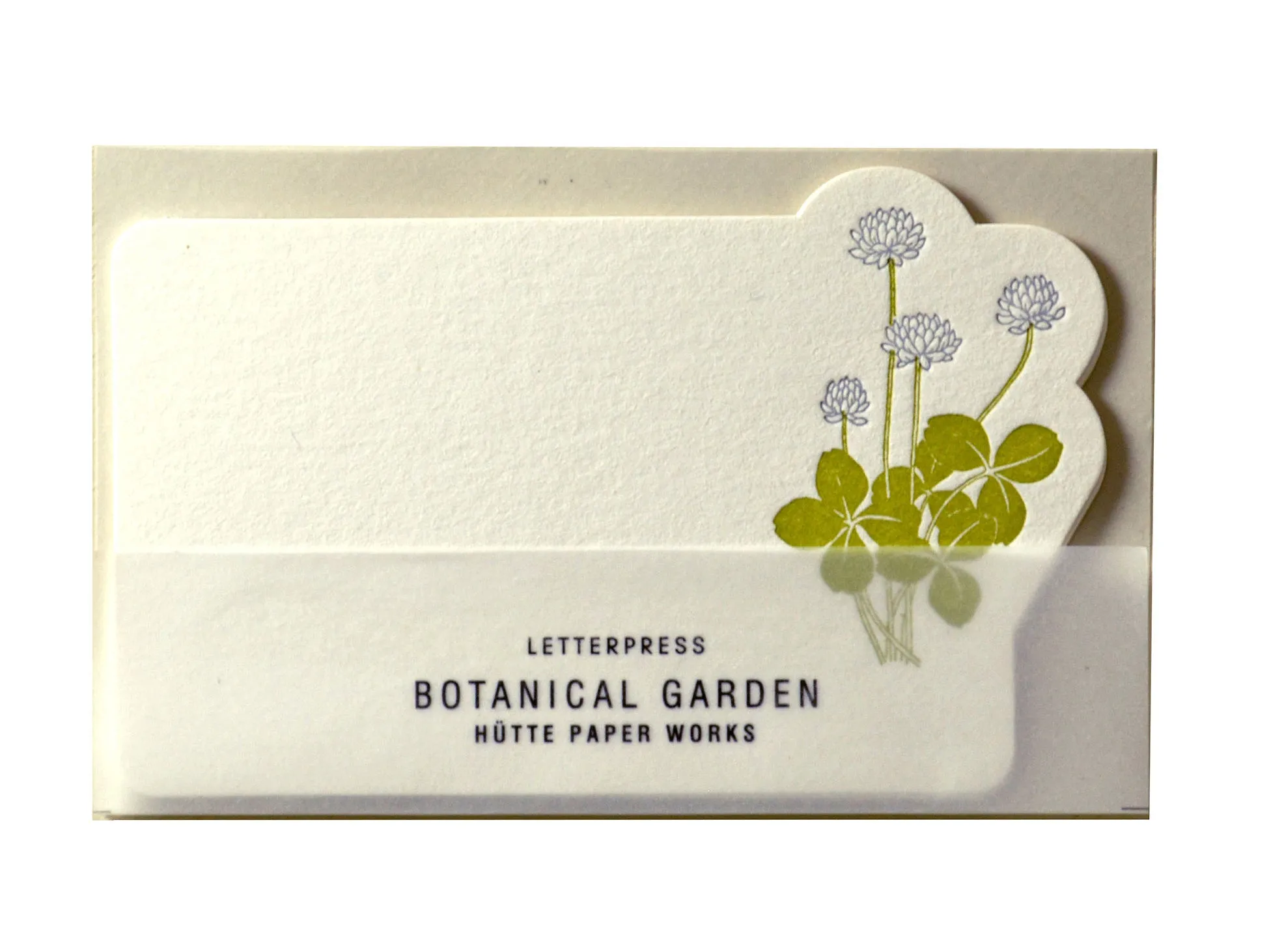 High Quality Letterpressed Washi Flora Mini Message Cards