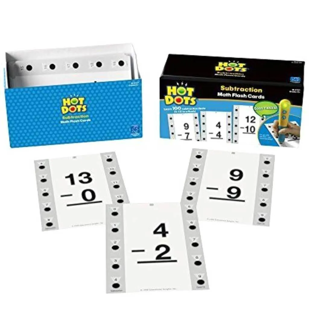 Hot Dots Flash Cards Subtraction