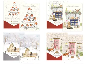 Illustrated Animal Christmas Card Packs