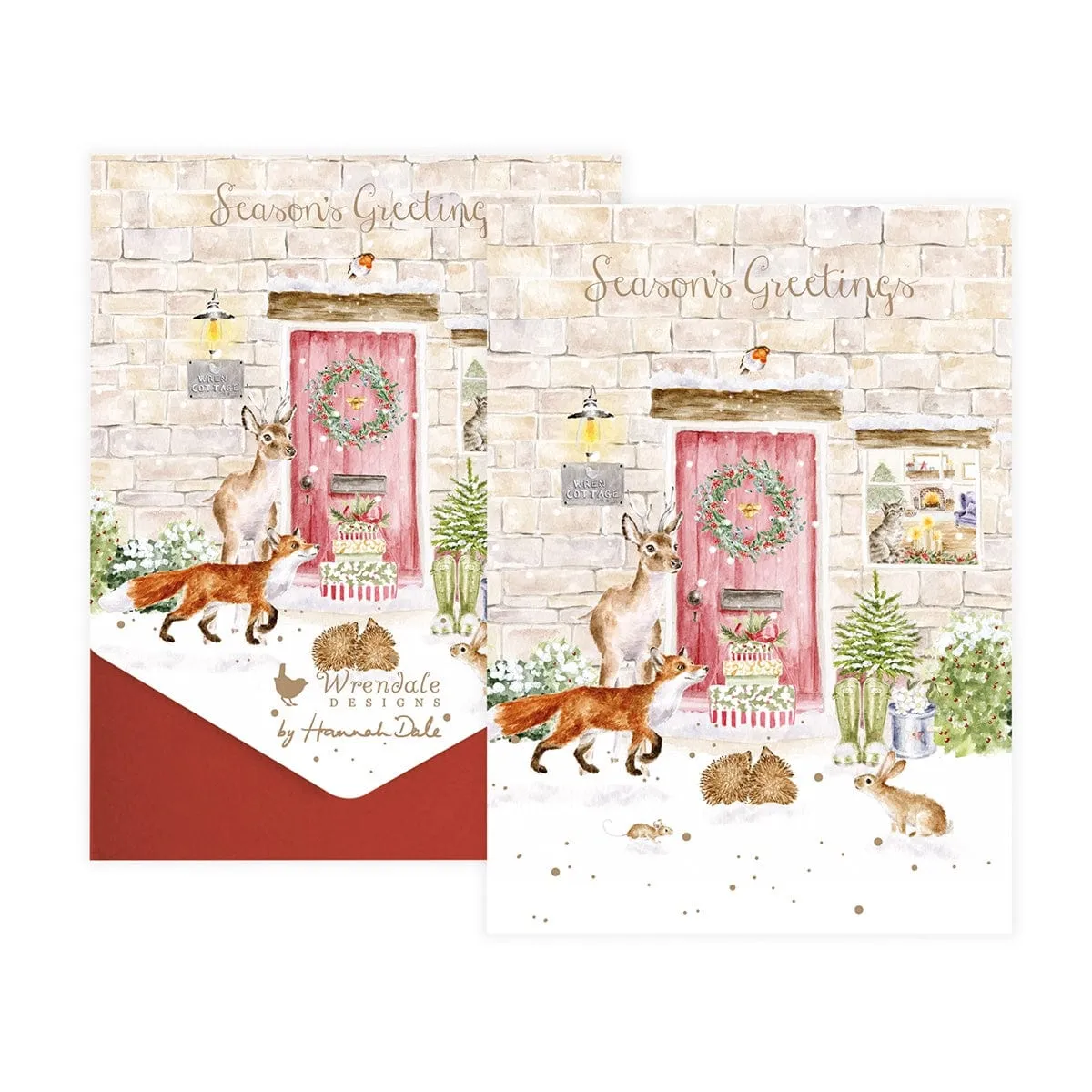 Illustrated Animal Christmas Card Packs