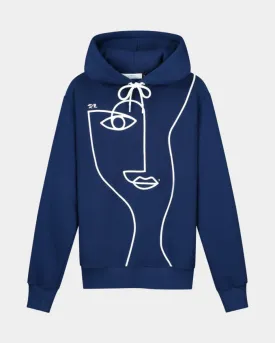 Indigo Hoodie Dark Blue