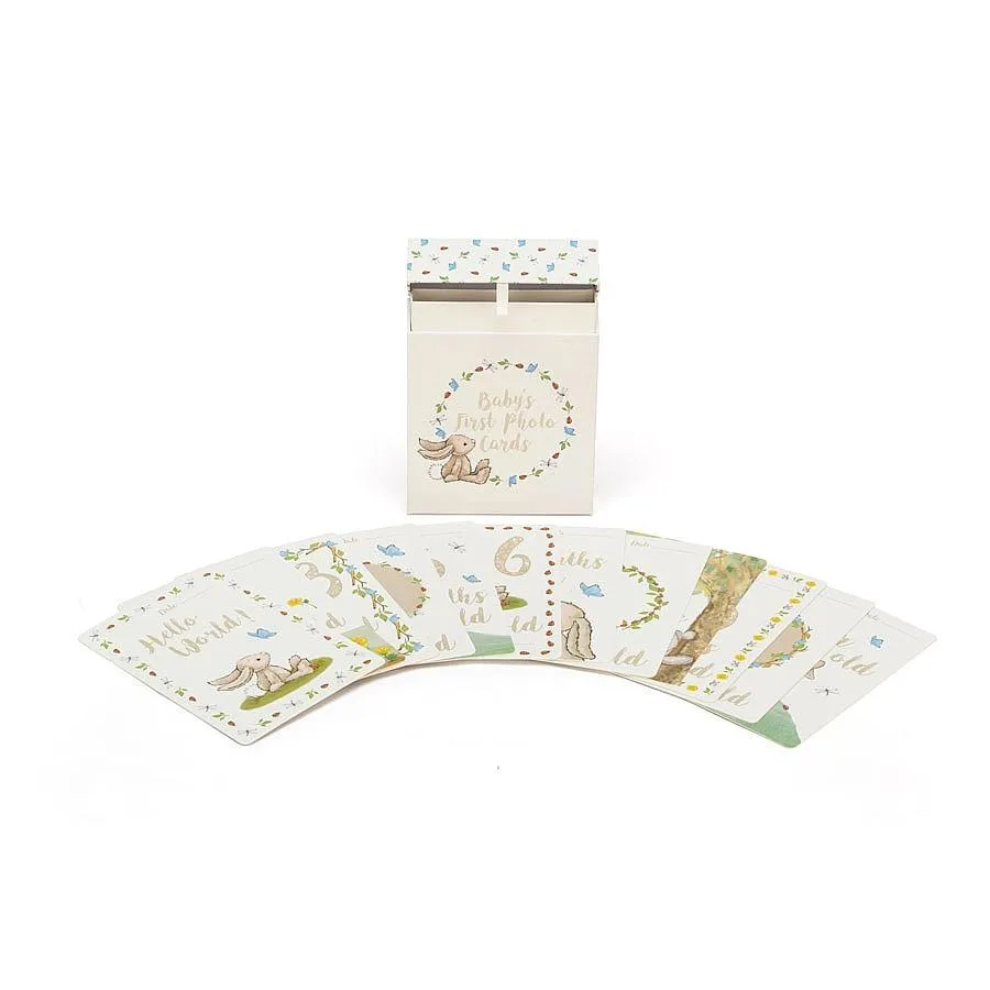 JellyCat Bashful Bunny Milestone Cards