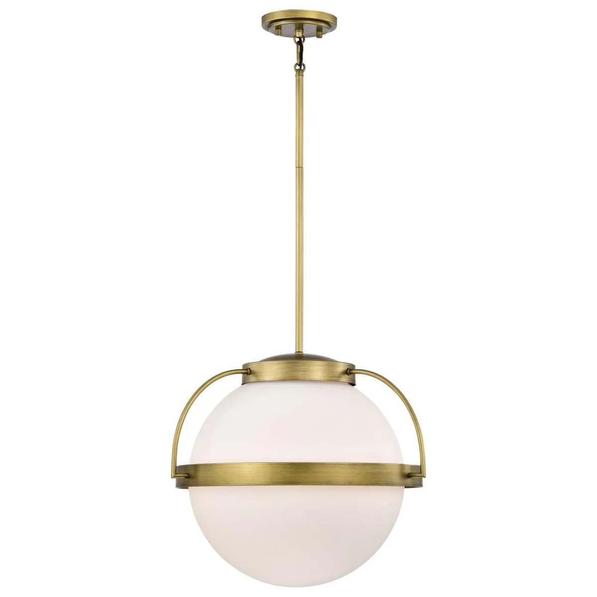 Lakeshore 18 in. Pendant Light Natural Brass Finish