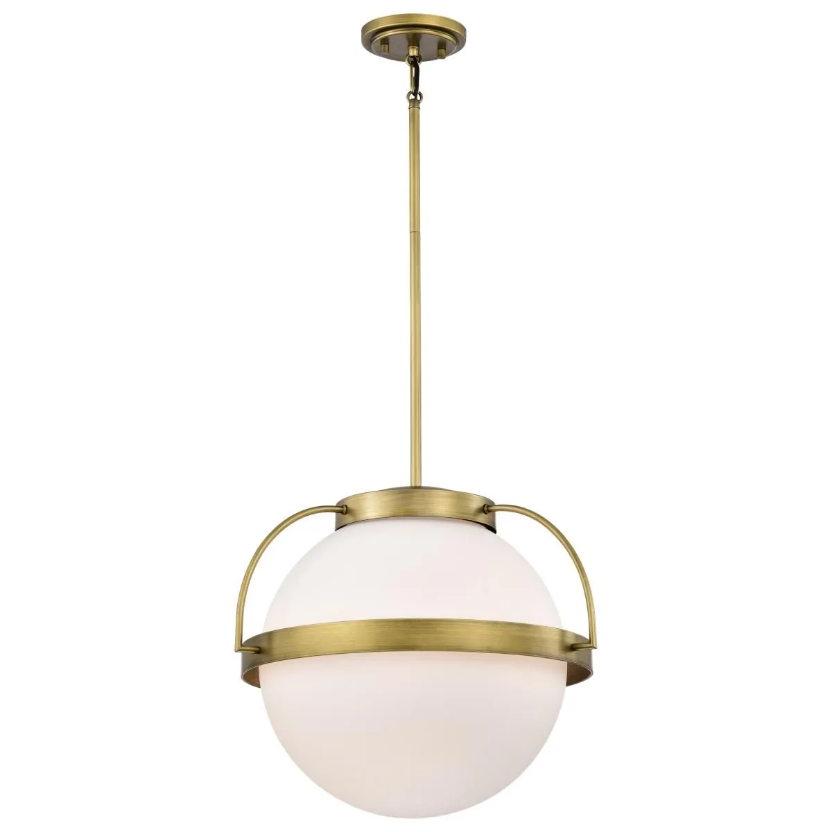 Lakeshore 18 in. Pendant Light Natural Brass Finish