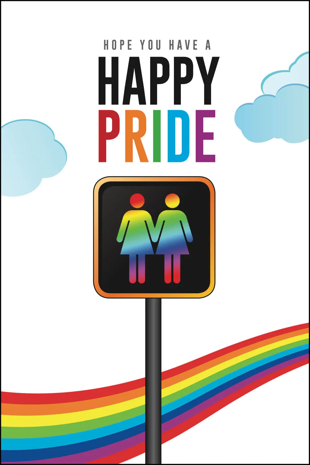 LESBIAN PRIDE GREETING CARD BY KWEER CARDS