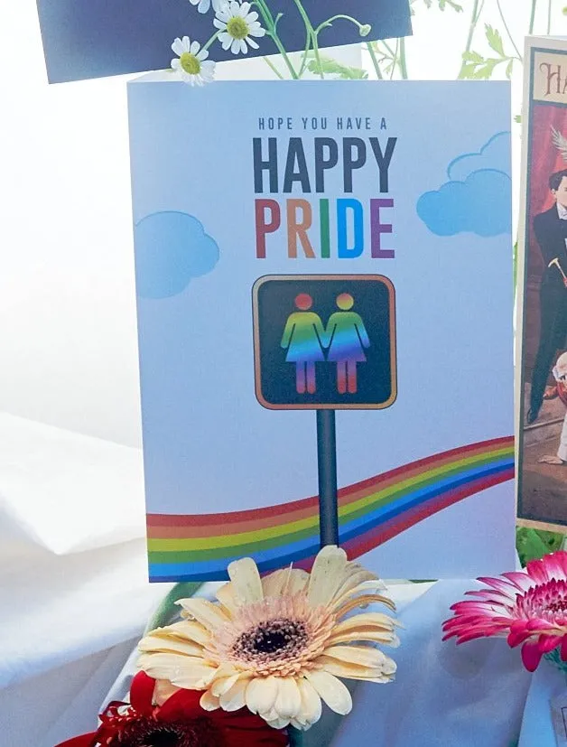 LESBIAN PRIDE GREETING CARD BY KWEER CARDS