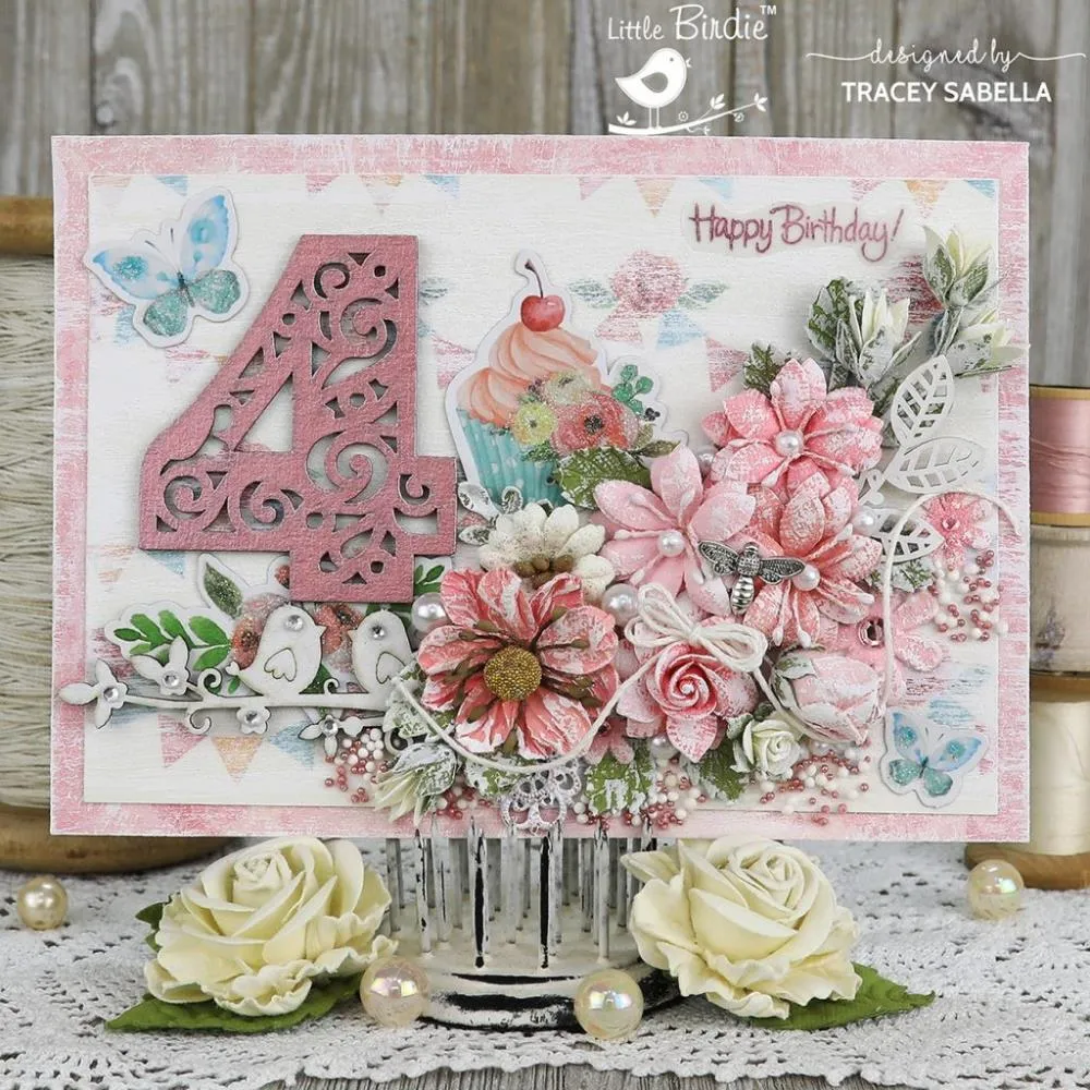 Little Birdie Cardstock Pack 12"x 12" 12 pack - Celebrate Life*