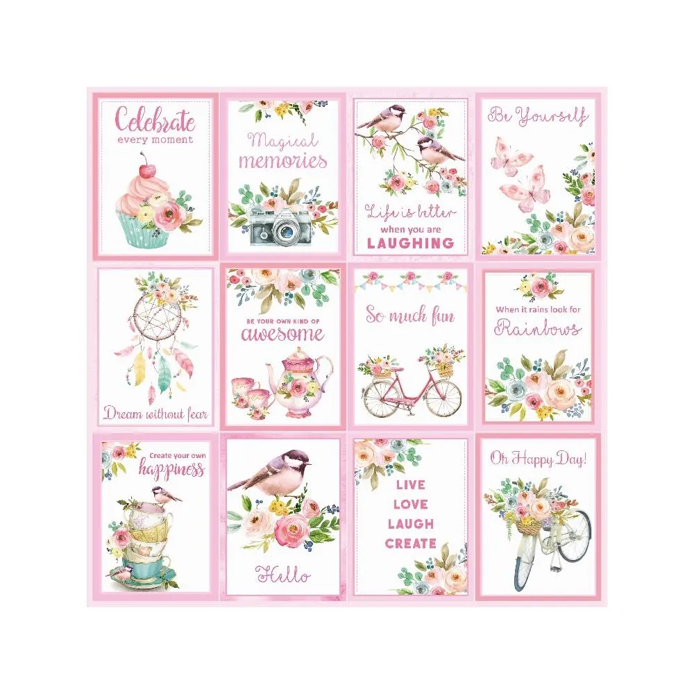 Little Birdie Cardstock Pack 12"x 12" 12 pack - Celebrate Life*