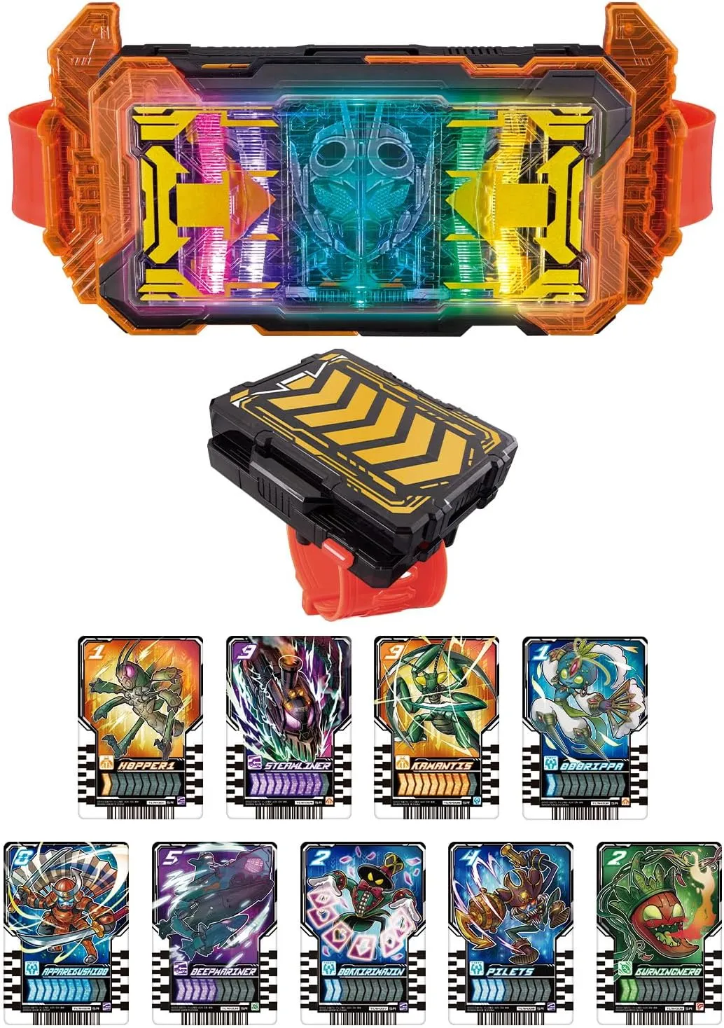 [LOOSE & NEW] Kamen Rider Gatchard: DX Gatcard Driver & Gatchard Draw Holder Set  (With One Bonus Ride Chemy Card Pack: Phase 02)