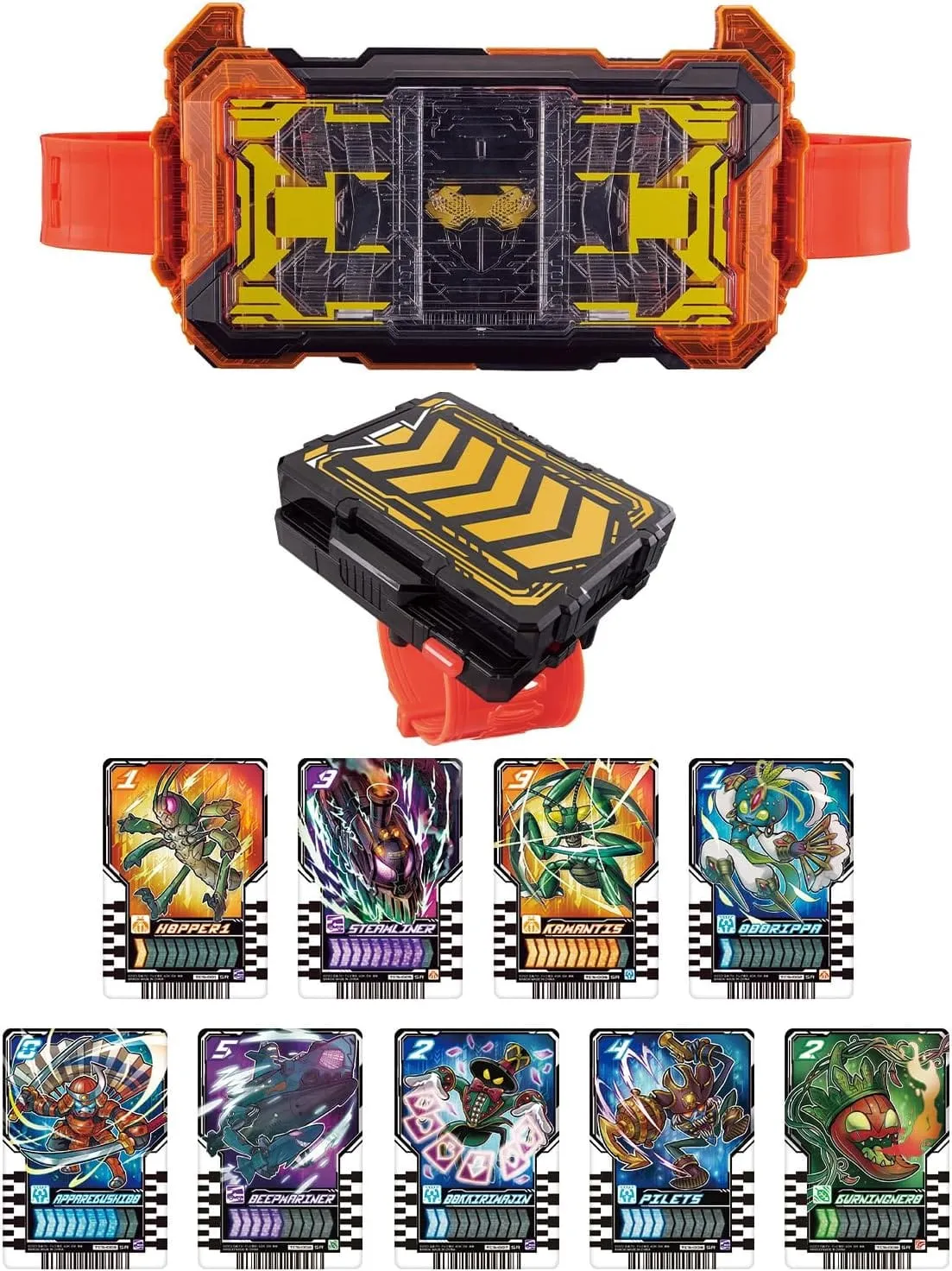 [LOOSE & NEW] Kamen Rider Gatchard: DX Gatcard Driver & Gatchard Draw Holder Set  (With One Bonus Ride Chemy Card Pack: Phase 02)