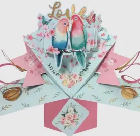 Love Birds Pop Up Card