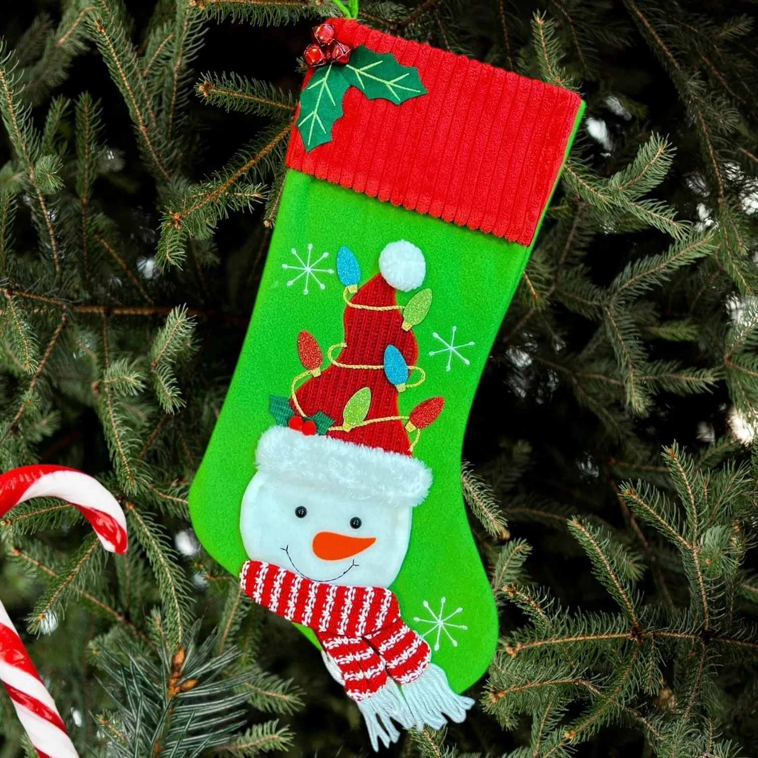 Luxury Mistletoe Stocking - Snowman