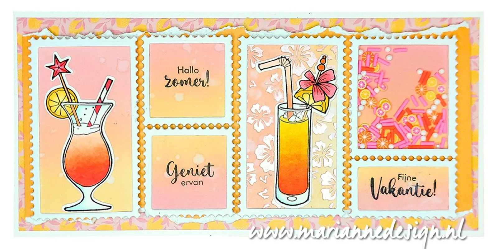 Marianne Design 6x12 Cardstock - Fresh Lemonade