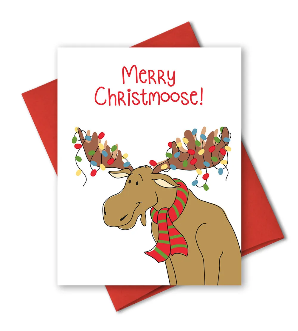 Merry Christmoose - Christmas Card