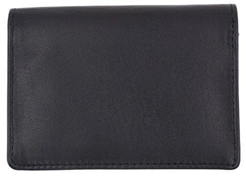 Moga Genuine Leather Business Card Holder Name Card Case Credit Card Wallet with ID Window