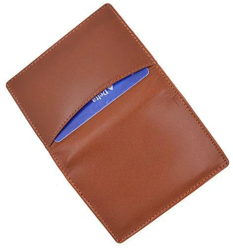 Moga Genuine Leather Business Card Holder Name Card Case Credit Card Wallet with ID Window