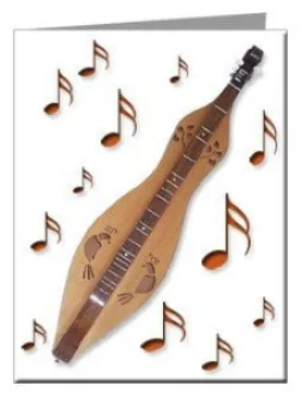 Mountain Dulcimer Note Cards