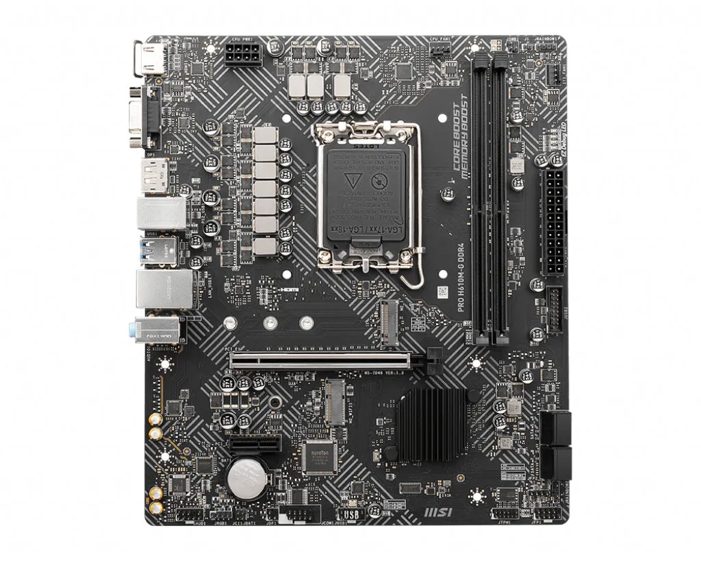 Msi Mainboard Pro H610m-G Ddr4 - Micro Atx - Socket Lga1700 - Intel H610