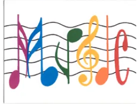 Music Written in Symbols Note Cards