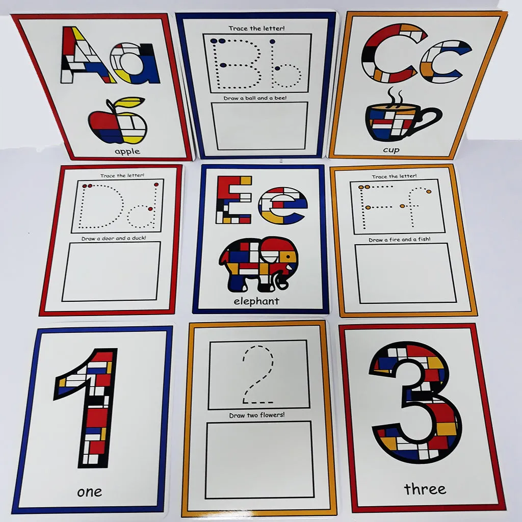 Numbers & Letters Activity Flash Cards