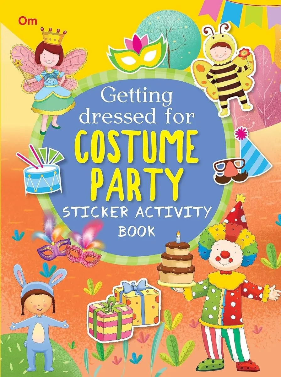 Om Books International Getting Dressed for Costume Party: Sticker Activity Book