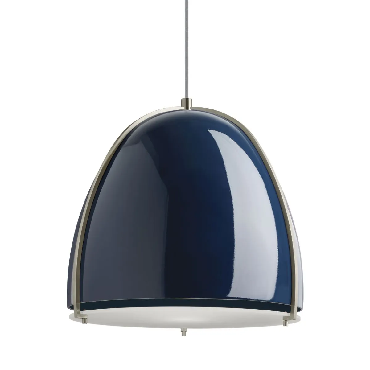 Paravo 15 in. LED Pendant Light Blue Finish