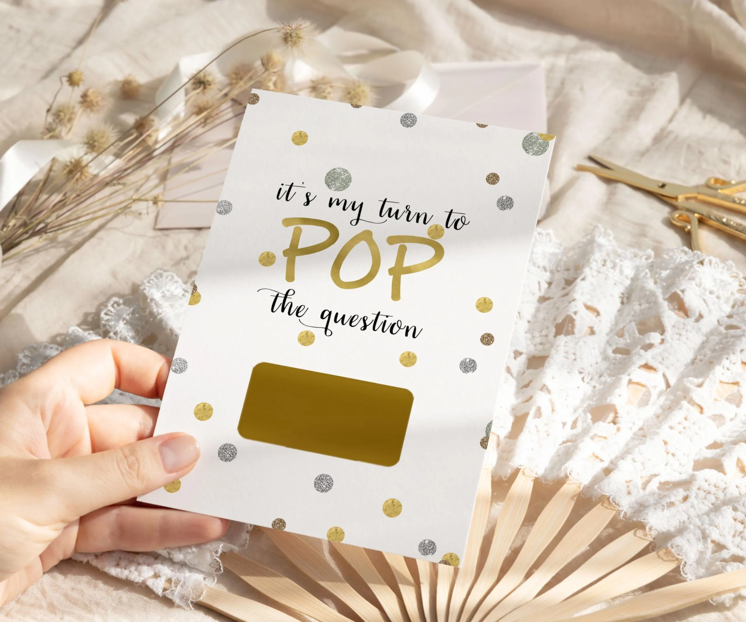 Pop the Question Bridesmaid Scratch-Off Cards (6-Pack)