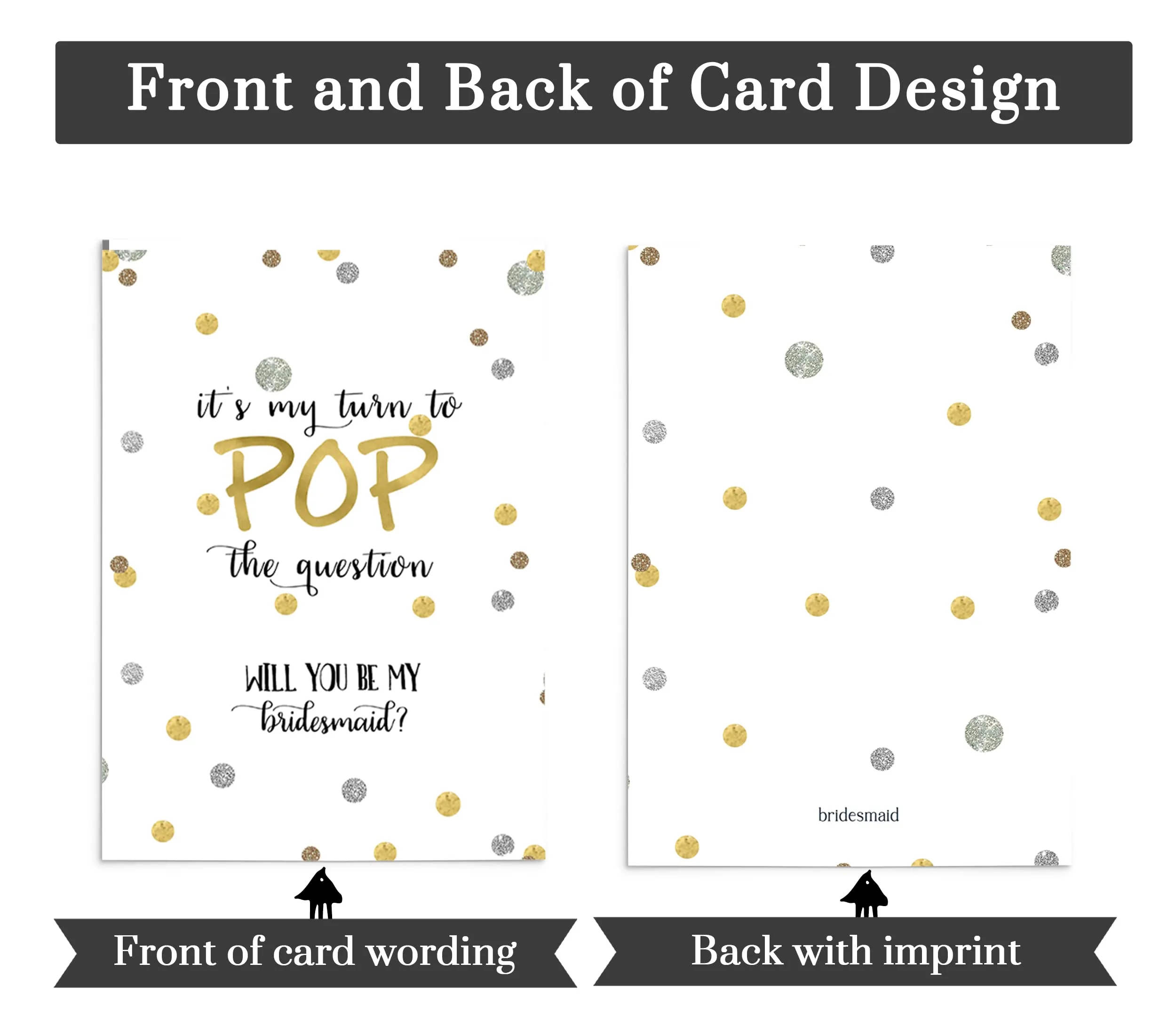 Pop the Question Bridesmaid Scratch-Off Cards (6-Pack)