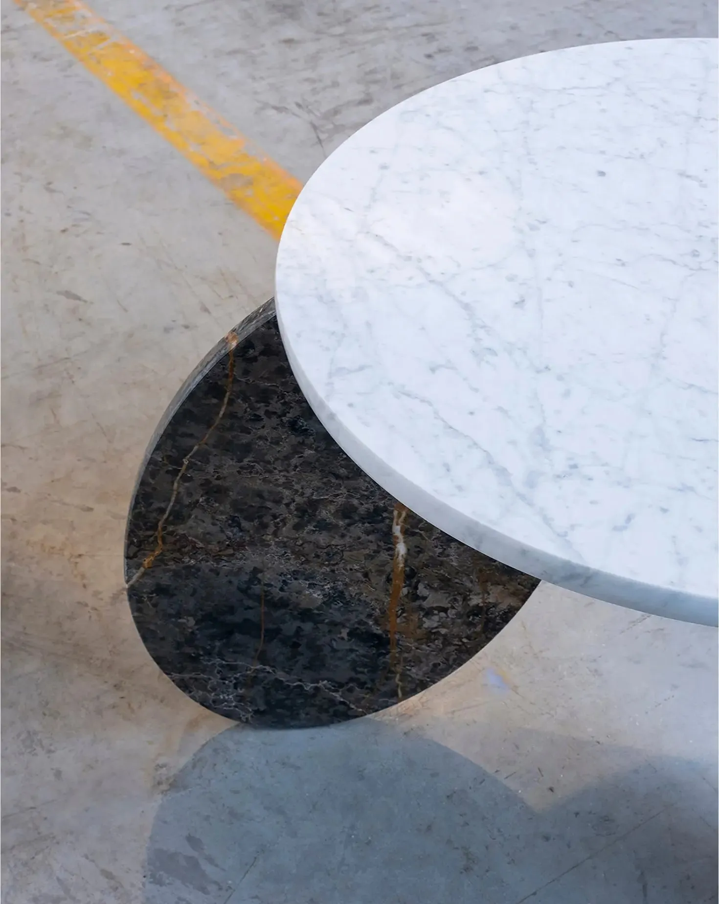 Port Laurent and Carrara Marble Coffee Table