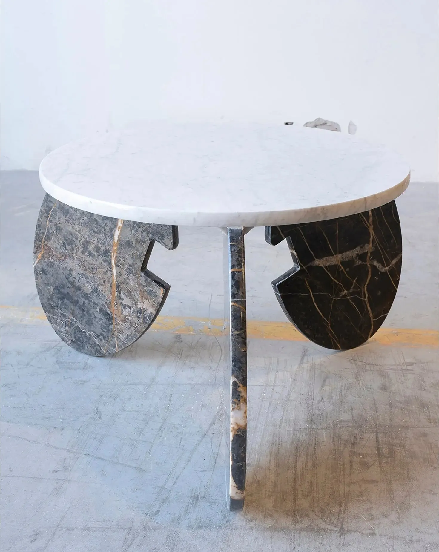 Port Laurent and Carrara Marble Coffee Table