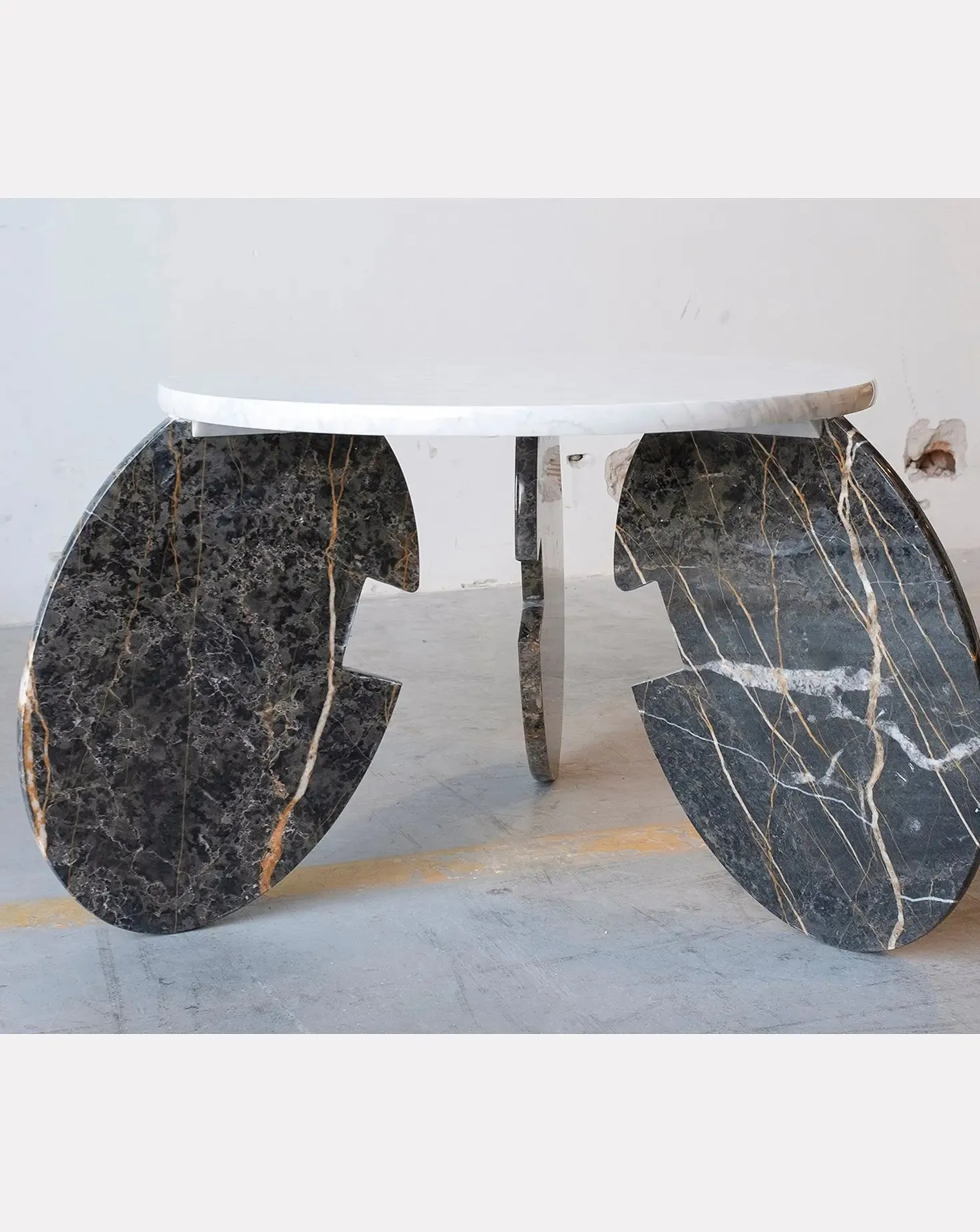 Port Laurent and Carrara Marble Coffee Table