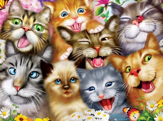 Pretty Kitties 200 Piece Puzzle