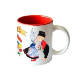 "I Love Holland" Coffee Mug with Dutch Kissing Couple