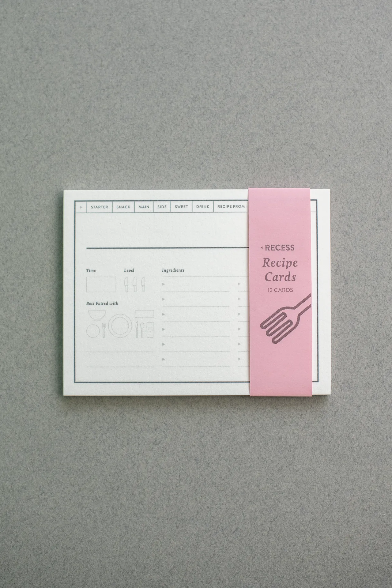 Recess : Recipe Cards : Set of 12