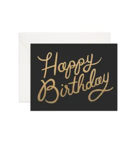 Rifle Paper Co. Metallic Happy Birthday Card