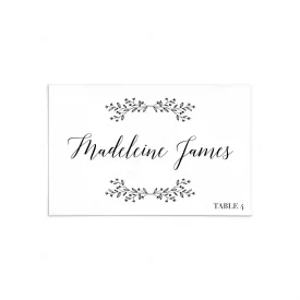 Rustic Place Cards Template Instant Download