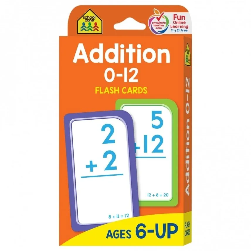 School Zone Flash Cards Addition 0-12