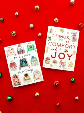 Seasons Greetings & Tidings of Comfort and Joy Holiday Card Set