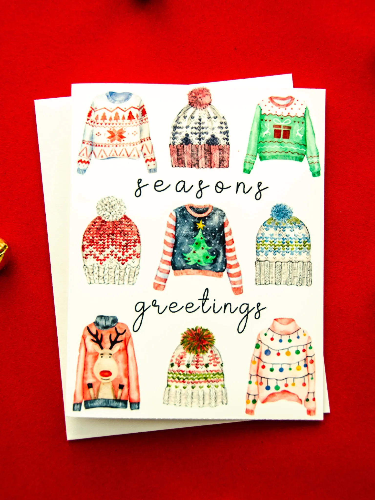 Seasons Greetings & Tidings of Comfort and Joy Holiday Card Set