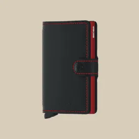 Secrid Miniwallet Matt Black & Red