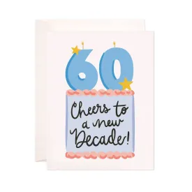 Sixty Cake Greeting Card