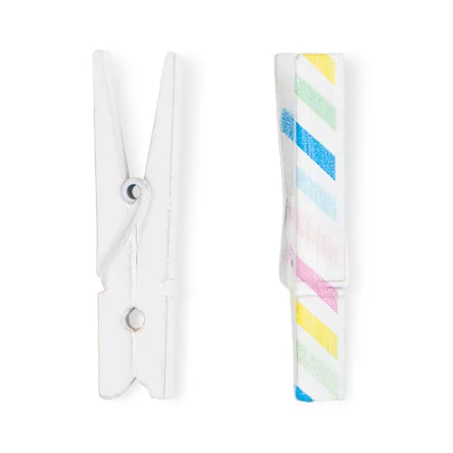 Sugar & Striped Small Clothespins by Cakewalk