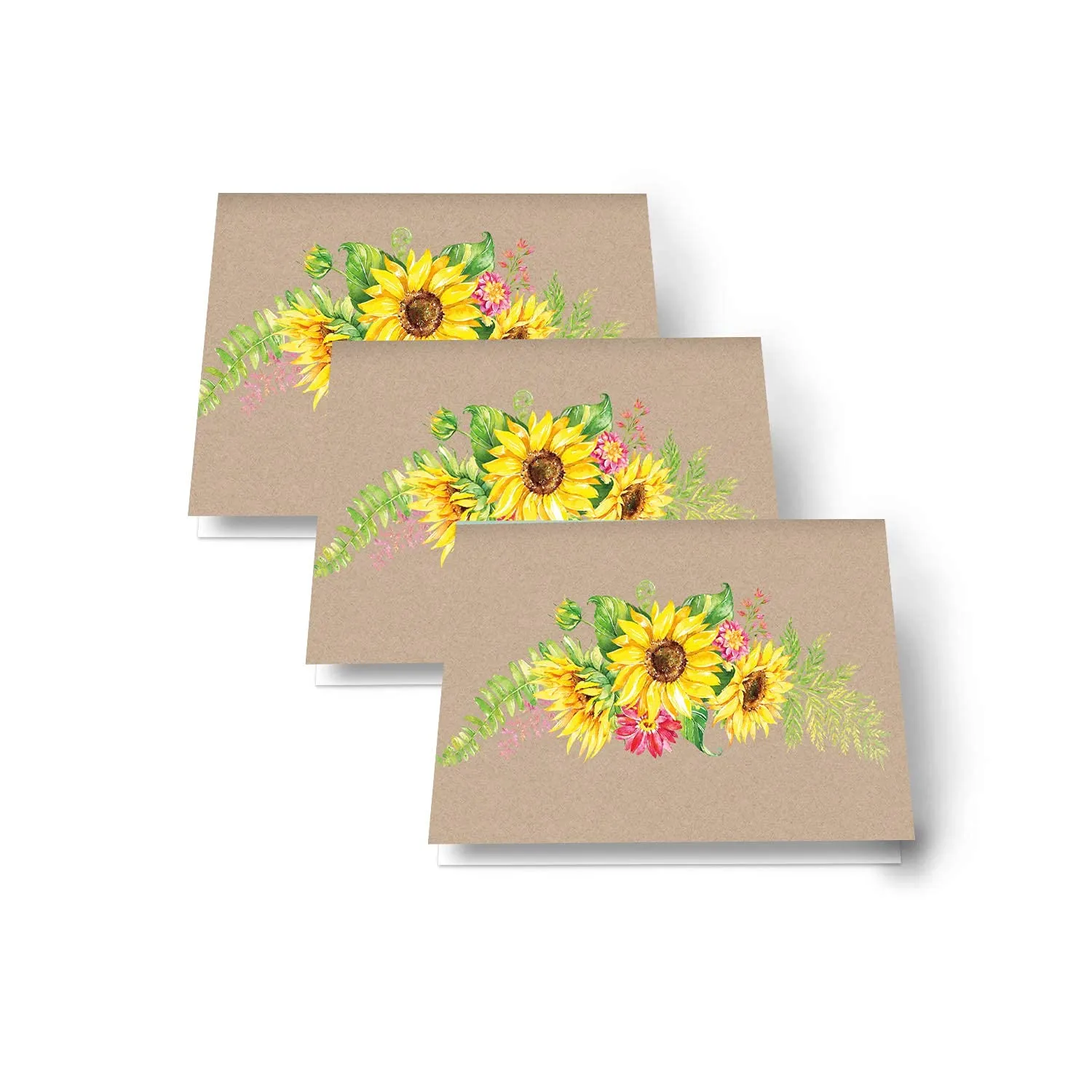 Sunflower Buffet Place Cards (25-Pack)