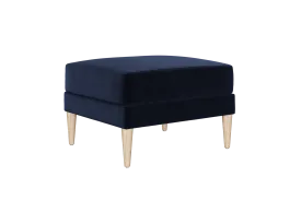 The Essential Ottoman in Recycled Velvet