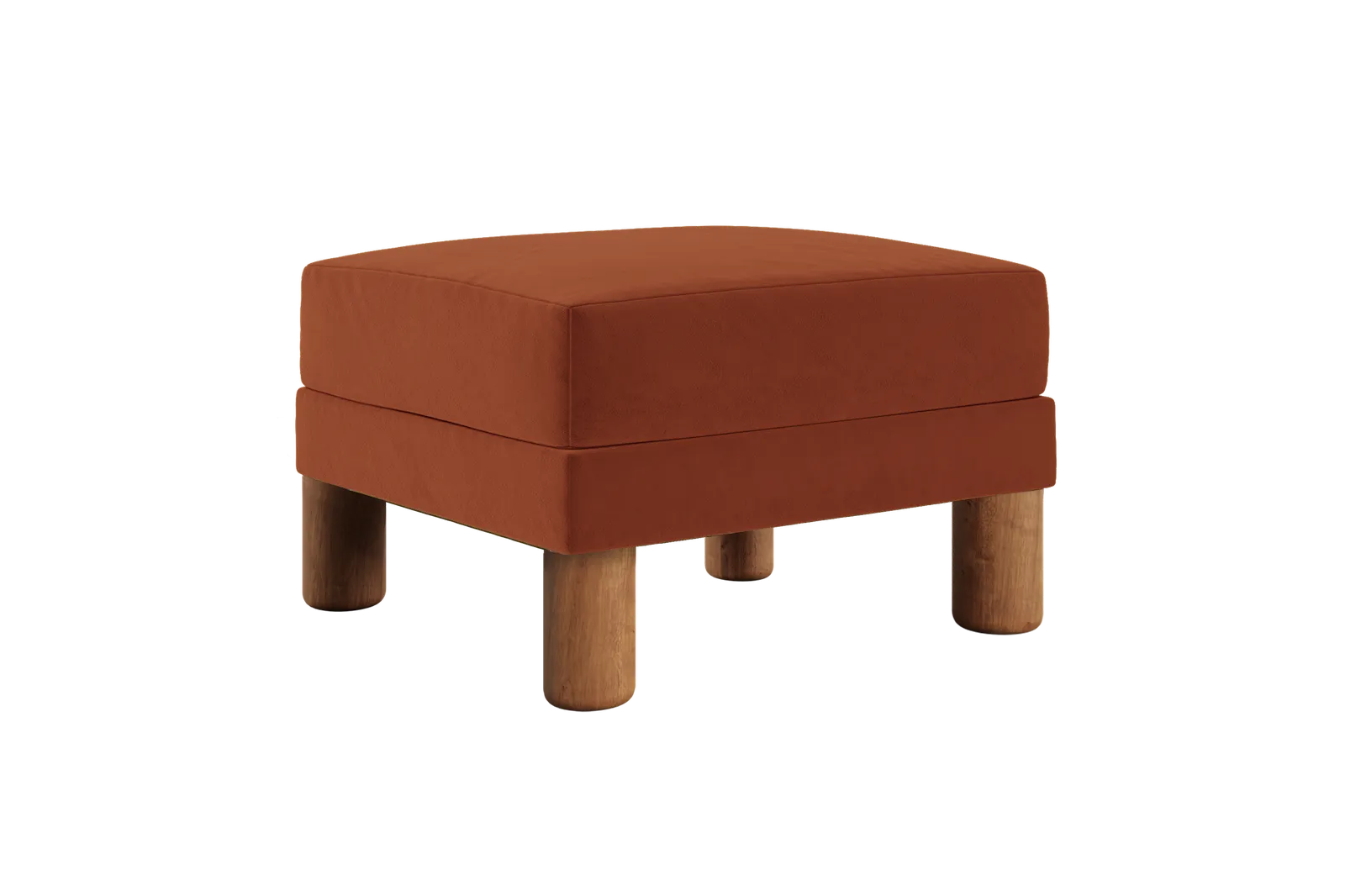 The Essential Ottoman in Recycled Velvet