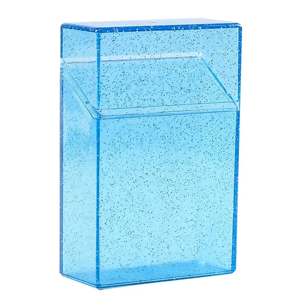 Transparent Glitter Photo Card Storage Box Holder