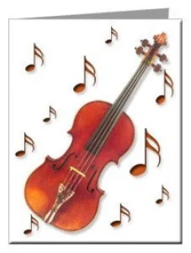 Violin Note Cards