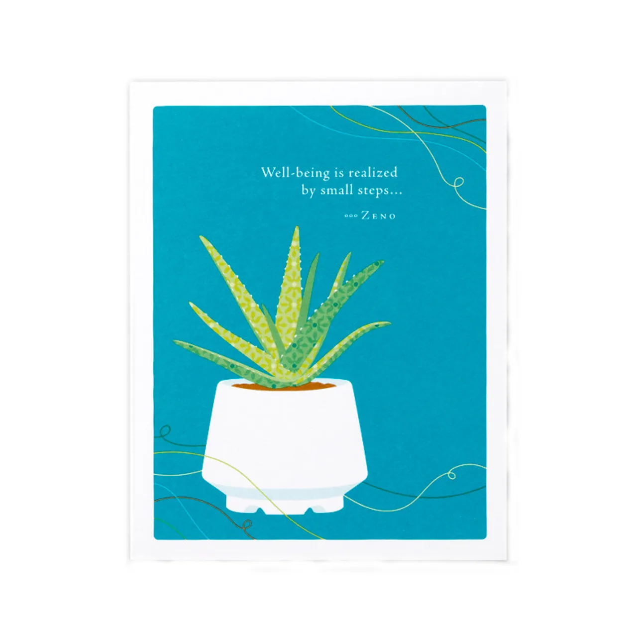 Wellbing is Realized in Small Steps Get Well Soon Card